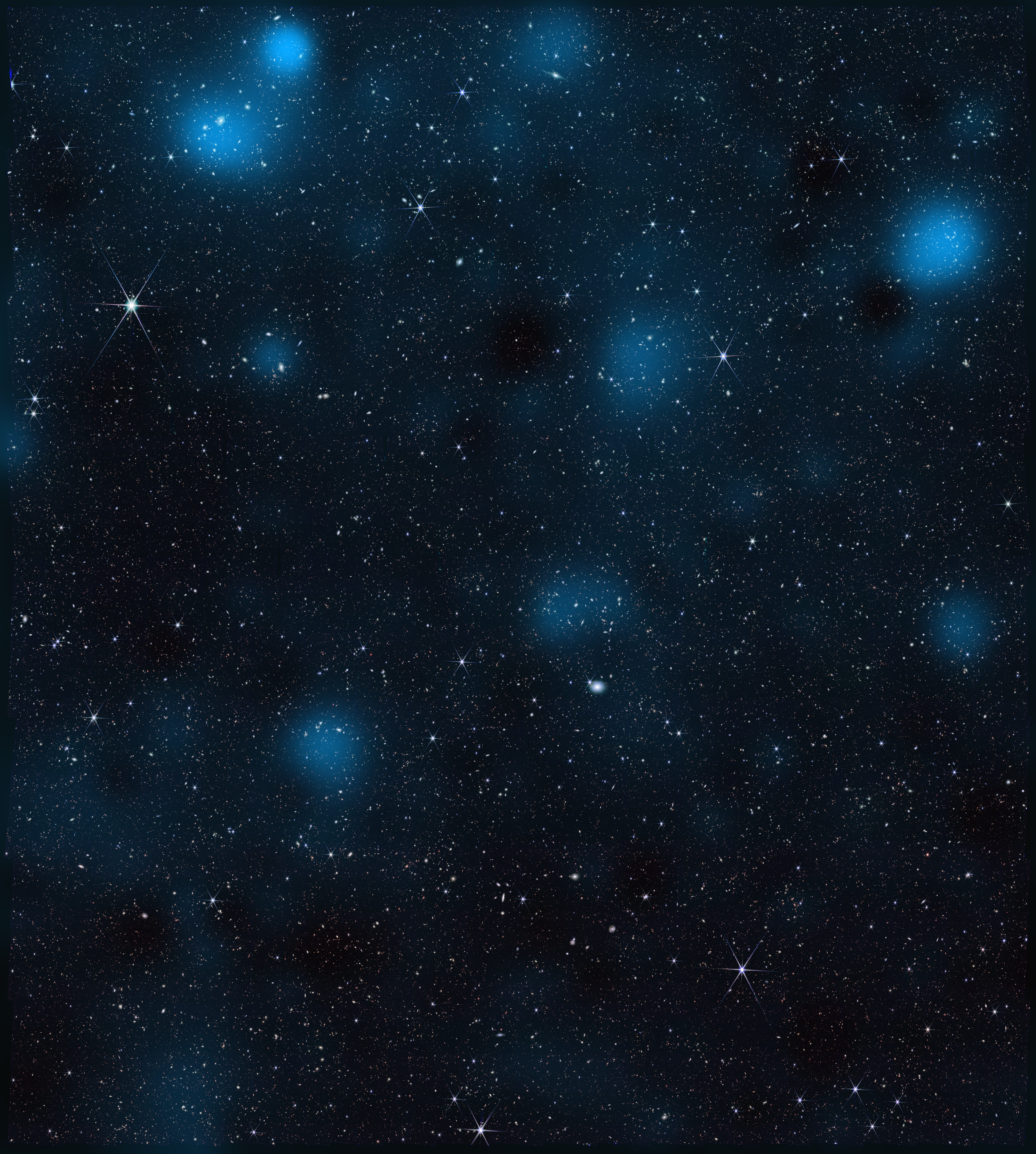 COSMOS field — Hubble view (blurred)
